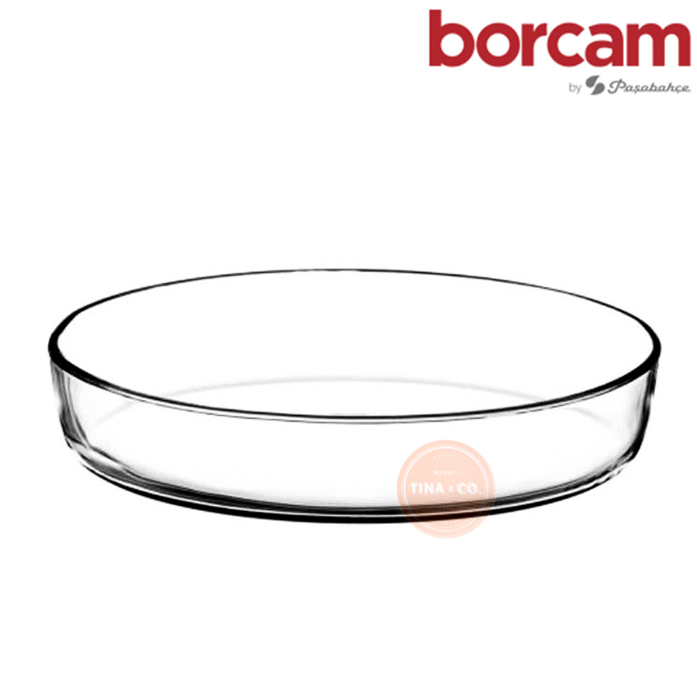 Borcam-2744 Fuente Oval Vidrio Templado